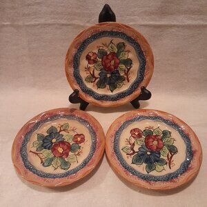 Antique Japanese Hand-painted Majolica Plates